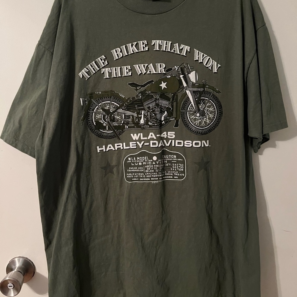 Brand: Harley Davidson. Color: army green. Size: xl